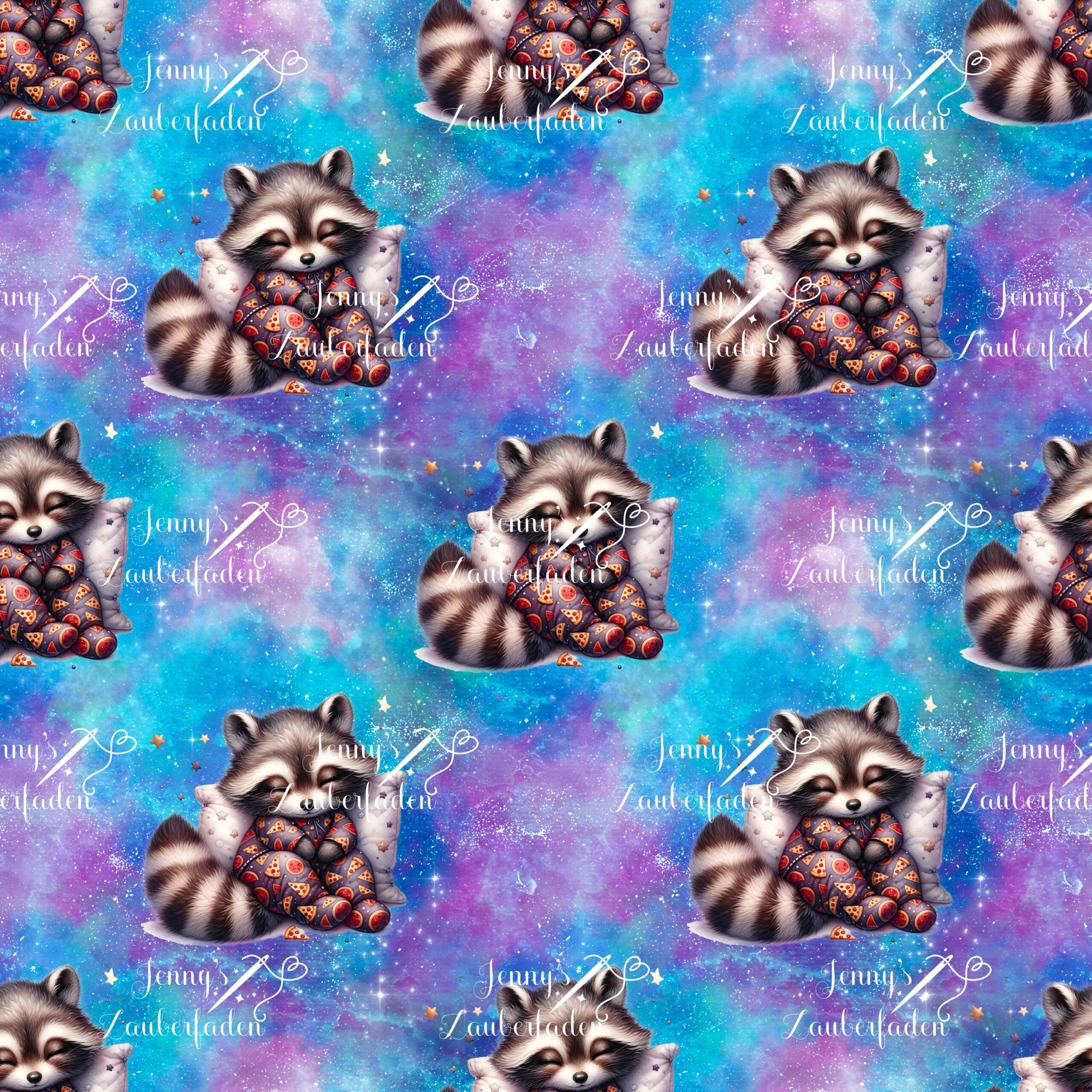 Schlafende Waschbären