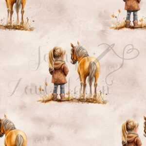 Kleines Pferdemädchen