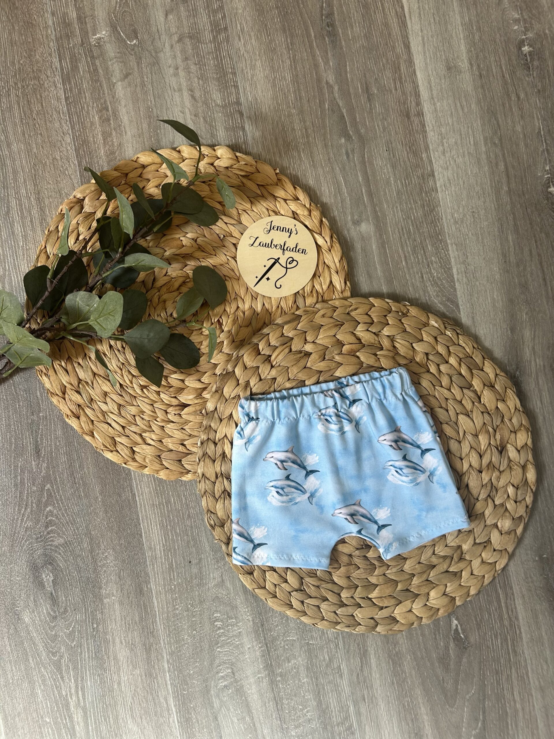 Kurze Hose „Delfintraum“ – Größe 74