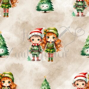 Weihnachtswichtel im Tannenwald