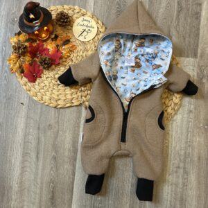 Kuscheliger Wollwalk-Overall – Größe 56
