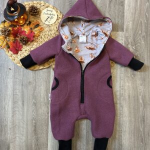 Kuscheliger Wollwalk-Overall – Größe 74