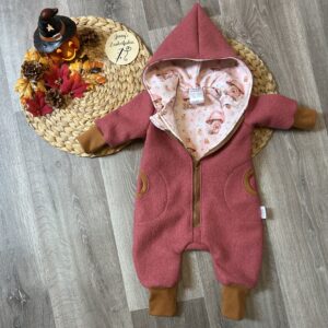Kuscheliger Wollwalk-Overall – Größe 68