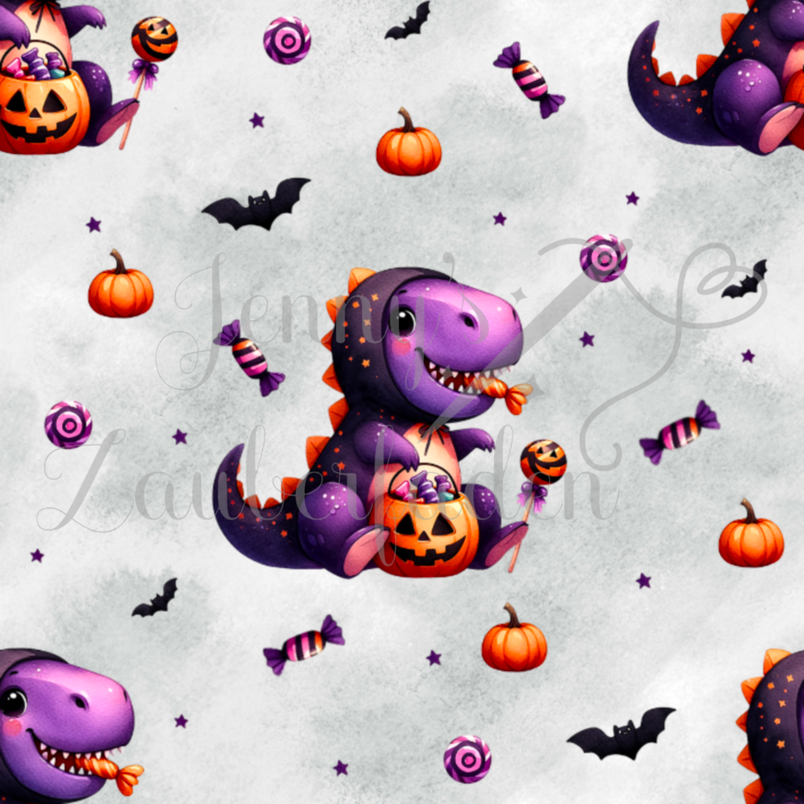 Süßer Halloween-Dino