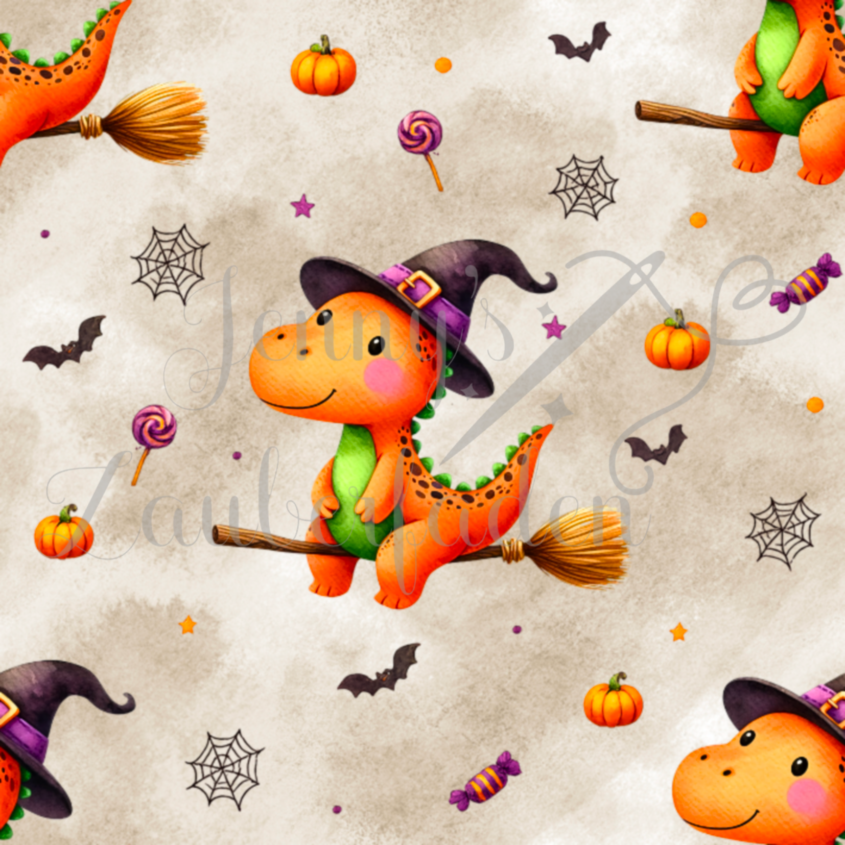 Hexenflug – Halloween-Dino