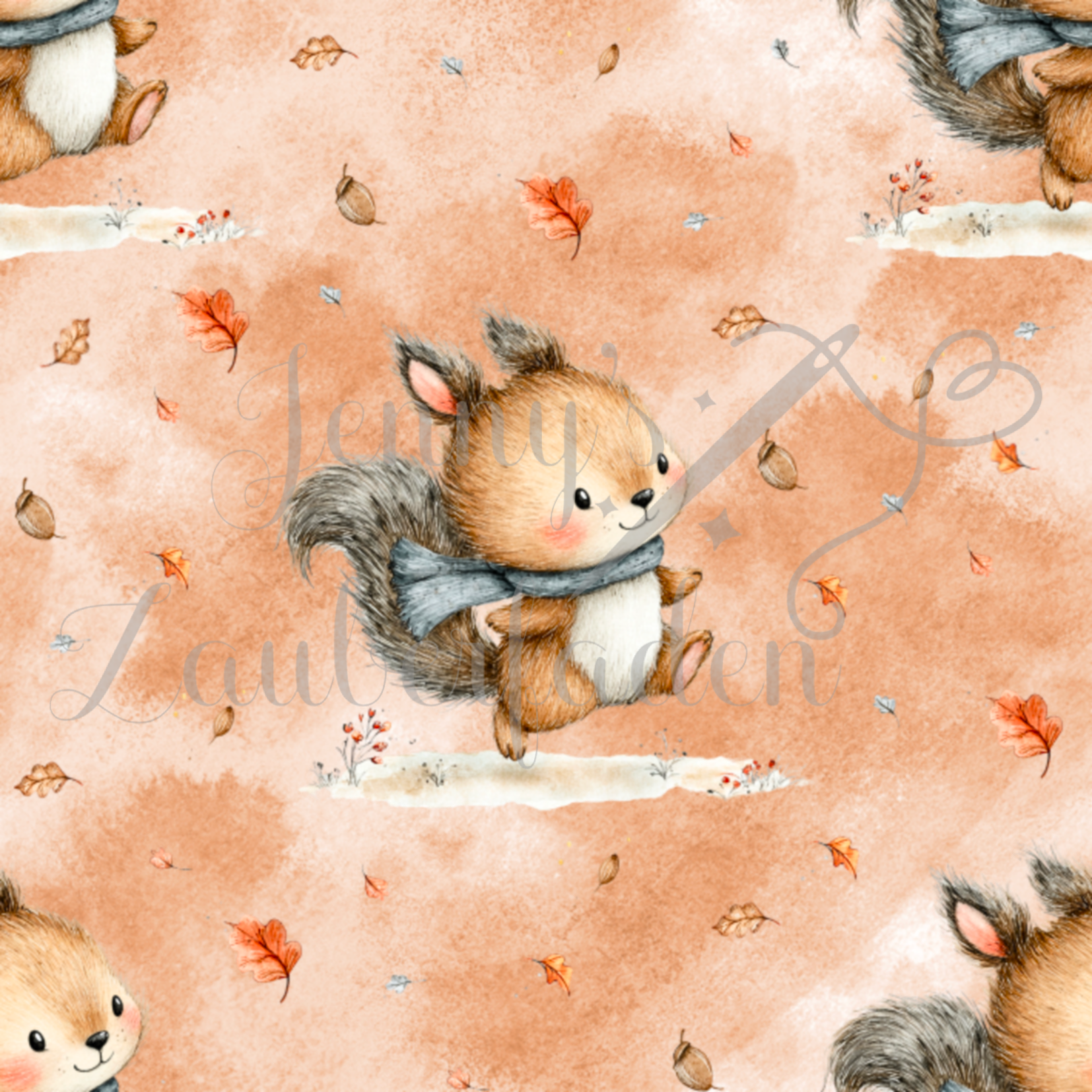 Kleiner Herbstfreund – Eichhörnchen – Mini-Muster