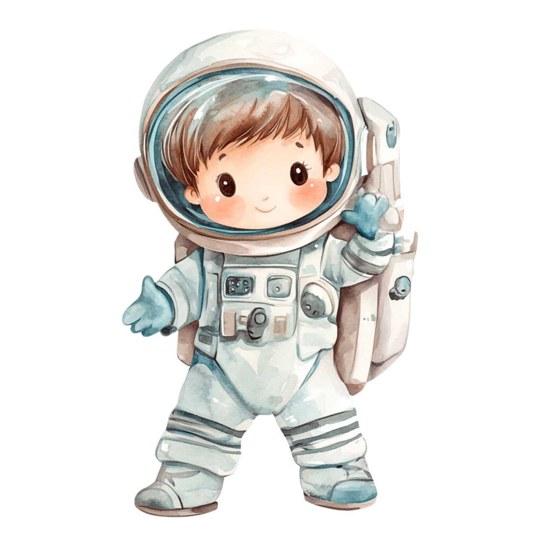 Kleiner Weltraumheld – Bügelbild