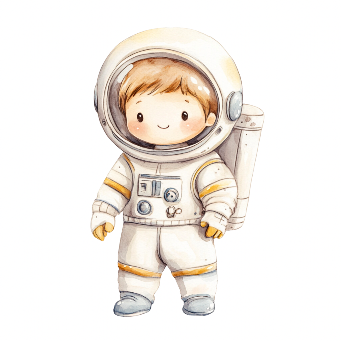 Kleiner Sonnenastronaut – Bügelbild