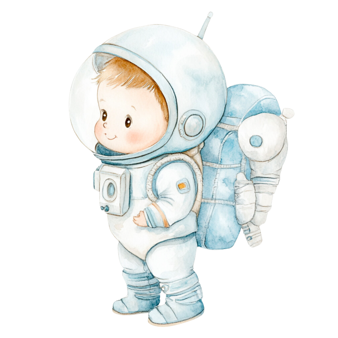 Kleiner Weltraumforscher – Bügelbild