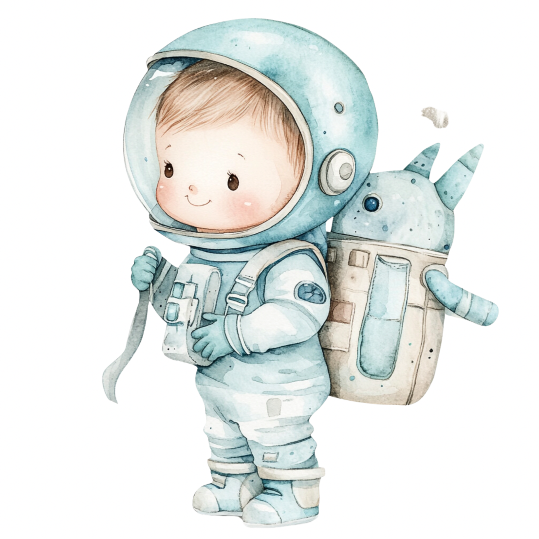 Kleiner Astronaut – Bügelbild